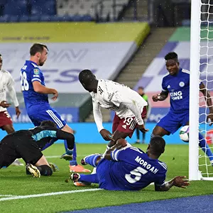 Leicester City Stuns Arsenal: Nicolas Pepe Witnesses Fuchs Goal in Carabao Cup Upset