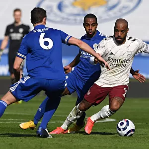 Leicester City vs. Arsenal: Lacazette Tangles with Evans and Pereira