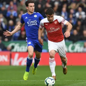 Leicester vs. Arsenal: Kolasinac Tripped by Chilwell in Intense Premier League Clash (2018-19) Leicester vs. Arsenal: Kolasinac Tripped by Chilwell in Intense Premier League Clash (2018-19)