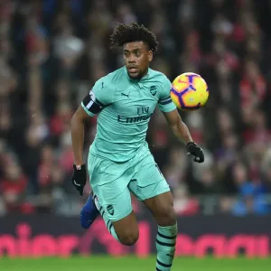 LIVERPOOL, ENGLAND - DECEMBER 29: Alex Iwobi of Arsenal during the Premier League match between Liverpool FC