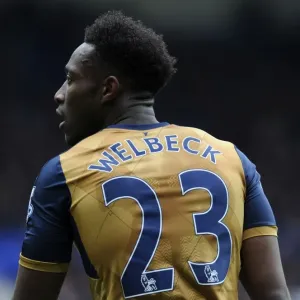 LIVERPOOL, ENGLAND - MARCH 19: Danny Welbeck of Arsenal during the Barclays Premier League match between Everton