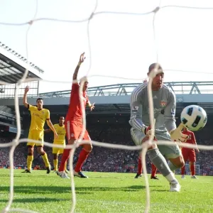 Print of Pepe Reina's own goal in the 2010 Barclays Premier League match