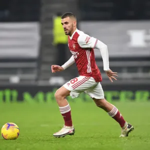 London Derby: Dani Ceballos in Action for Arsenal against Tottenham Hotspur, Premier League 2020-21 London Derby: Dani Ceballos in Action for Arsenal against Tottenham Hotspur, Premier League 2020-21