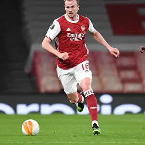 LONDON, ENGLAND - APRIL 08: Rob Holding of Arsenal during the UEFA Europa League Quarter Final First Leg match between