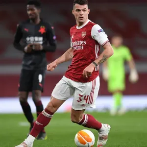 Lone Warrior Xhaka: Arsenal's Battle in Empty Emirates Stadium - UEFA Europa League Quarterfinal vs Slavia Praha