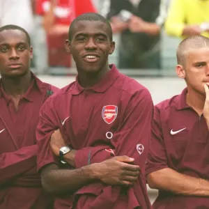 Justin Hoyte, Fabrice Muamba and David Bentley (Arsenal) Print Justin Hoyte, Fabrice Muamba and David Bentley (Arsenal) Print