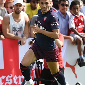 Lucas Perez in Action: Arsenal's 2018 Pre-Season Clash against Borehamwood