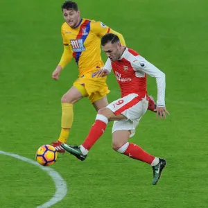 Lucas Perez (Arsenal) Joel Ward (Palace). Arsenal 2: 0 Crystal Palace. Premier League