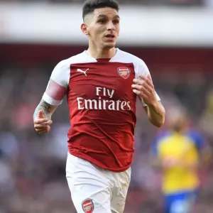 Lucas Torreira: In Action for Arsenal Against Southampton, Premier League 2018-19 Lucas Torreira: In Action for Arsenal Against Southampton, Premier League 2018-19