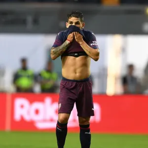 Lucas Torreira in Action: Arsenal vs. SS Lazio Pre-Season Friendly, Stockholm 2018 Lucas Torreira in Action: Arsenal vs. SS Lazio Pre-Season Friendly, Stockholm 2018
