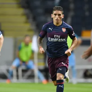 Lucas Torreira in Action: Arsenal vs. SS Lazio, 2018 Pre-Season Friendly, Stockholm Lucas Torreira in Action: Arsenal vs. SS Lazio, 2018 Pre-Season Friendly, Stockholm