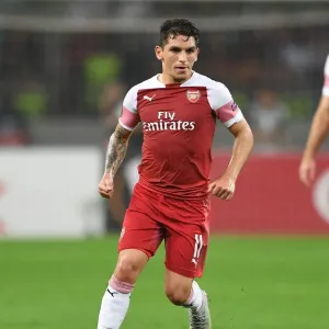 Lucas Torreira in Action: Arsenal vs Qarabag, UEFA Europa League, Group E (October 2018) Lucas Torreira in Action: Arsenal vs Qarabag, UEFA Europa League, Group E (October 2018)