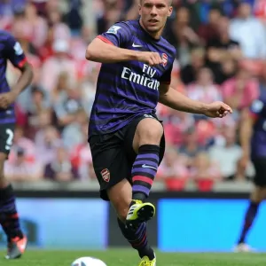 Lukas Podolski in Action: Arsenal vs. Stoke City, Premier League 2012-13 Lukas Podolski in Action: Arsenal vs. Stoke City, Premier League 2012-13