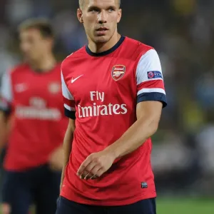 Lukas Podolski in Action: Arsenal vs. Fenerbahce, UEFA Champions League Play-offs (2013)