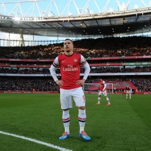 Lukas Podolski in Action: Arsenal vs Crystal Palace, Premier League 2013-14