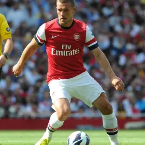Lukas Podolski in Action: Arsenal vs Sunderland, Premier League 2012-13 Lukas Podolski in Action: Arsenal vs Sunderland, Premier League 2012-13