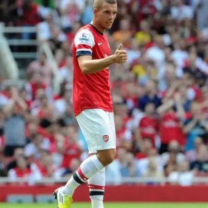 Lukas Podolski in Action: Arsenal vs Sunderland, Premier League 2012-13 Lukas Podolski in Action: Arsenal vs Sunderland, Premier League 2012-13
