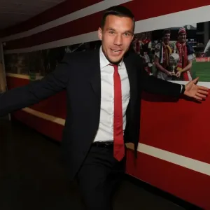 Lukas Podolski: Arsenal Football Club vs West Bromwich Albion, Premier League 2013-14 Lukas Podolski: Arsenal Football Club vs West Bromwich Albion, Premier League 2013-14