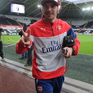 Lukas Podolski: Arsenal Forward's Pre-Match Focus at Swansea City (2014-15)