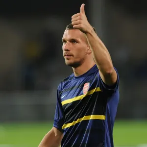 Lukas Podolski: Arsenal Star's Pre-Match Focus at Montpellier, 2012-13 UEFA Champions League Lukas Podolski: Arsenal Star's Pre-Match Focus at Montpellier, 2012-13 UEFA Champions League