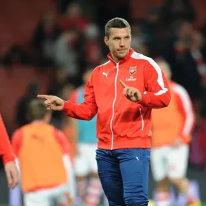 Lukas Podolski Print, Arsenal 2:1 Manchester United Lukas Podolski Print, Arsenal 2:1 Manchester United