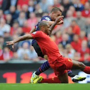 Lukas Podolski Scores First Arsenal Goal Against Liverpool at Anfield (2012-13) Lukas Podolski Scores First Arsenal Goal Against Liverpool at Anfield (2012-13)