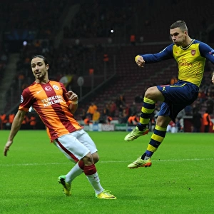 Lukas Podolski Scores First Goal: Galatasaray vs. Arsenal, UEFA Champions League, Istanbul, 2014