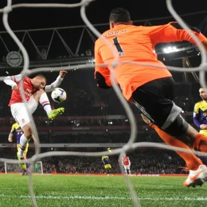 Lukas Podolski Scores the Opener: Arsenal vs Swansea City, Premier League 2013-14