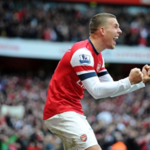 Lukas Podolski's Brilliant Performance: Arsenal's 4-Goal Blitz Against Tottenham Hotspur (2012-13)