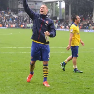 Lukas Podolski's Goal: Arsenal's Win at Fulham (2013-14) Lukas Podolski's Goal: Arsenal's Win at Fulham (2013-14)