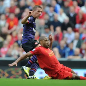 Lukas Podolski's Historic First Goal for Arsenal Against Liverpool at Anfield (2012-13) Lukas Podolski's Historic First Goal for Arsenal Against Liverpool at Anfield (2012-13)