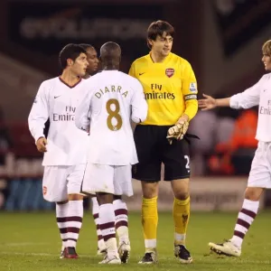 Lukasz Fabianski (Arsenal) at the end of the match