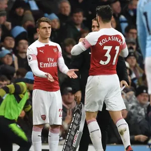 Manchester City vs. Arsenal: Denis Suarez Subs In for Kolasinac (Premier League 2018-19)