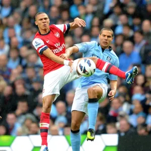Manchester City vs Arsenal: Kieran Gibbs vs Jack Rodwell - The Battle at Etihad Stadium (1:1)