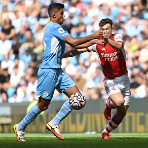 Manchester City vs Arsenal: Kieran Tierney Fouls Rodri in Premier League Clash (2021-22)