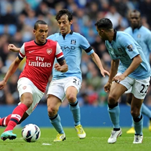 Manchester City vs Arsenal: Walcott vs Silva - Premier League's Intense Rivalry (1-1)