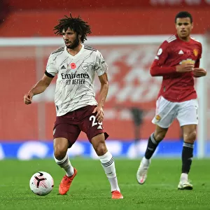 Manchester United vs Arsenal: Elneny in Action at Empty Old Trafford (2020-21 Premier League)