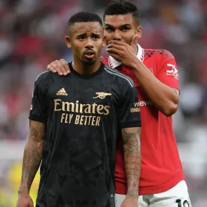 Manchester United vs. Arsenal: Gabriel Jesus Dialogue at Old Trafford (Premier League 2022-23) Manchester United vs. Arsenal: Gabriel Jesus Dialogue at Old Trafford (Premier League 2022-23)
