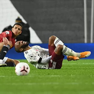 Manchester United vs Arsenal: Lacazette Fouls Greenwood in Empty Old Trafford (2020-21)