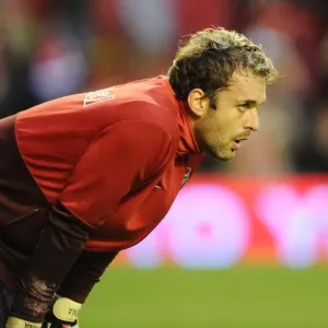 Manuel Almunia (Arsenal). Liverpool 1: 2 Arsenal, Barclays Premier League Manuel Almunia (Arsenal). Liverpool 1: 2 Arsenal, Barclays Premier League
