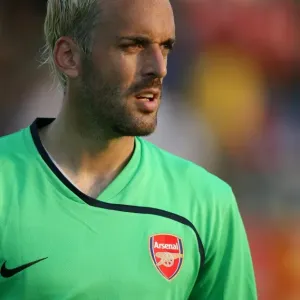 Manuel Almunia: Arsenal's Goalkeeper in Action Against Burgenland, Austria 2008
