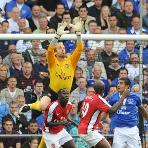 Manuel Almunia and Bacary Sagna (Arsenal)