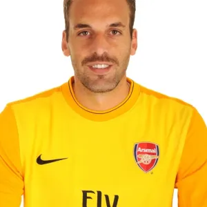 Manuel Almunia at Emirates Stadium: Arsenal Football Club Goalkeeper