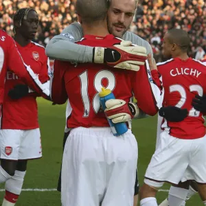 Manuel Almunia & Mikael Silvestre (Arsenal)