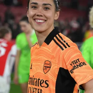 Manuela Zinsberger's Unwavering Determination: Arsenal Women's UEFA Champions League Quarterfinals vs. VfL Wolfsburg Manuela Zinsberger's Unwavering Determination: Arsenal Women's UEFA Champions League Quarterfinals vs. VfL Wolfsburg