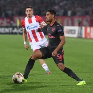 Marcus McGuane in Action: Arsenal vs. Red Star Belgrade, Europa League 2017-18