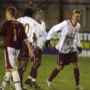 Mark Randall celebrates scoring Arsenals 2nd goal Mark Randall celebrates scoring Arsenals 2nd goal