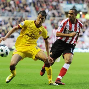 Marouane Chamakh (Arsenal) Anton Ferdinand (Sunderland). Sunderland 1: 1 Arsenal Marouane Chamakh (Arsenal) Anton Ferdinand (Sunderland). Sunderland 1: 1 Arsenal