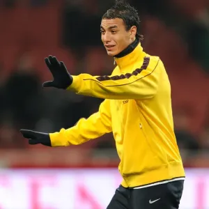 Marouane Chamakh (Arsenal). Arsenal 3: 0 Ipswich Town. Carling Cup, semi final 2nd leg Marouane Chamakh (Arsenal). Arsenal 3: 0 Ipswich Town. Carling Cup, semi final 2nd leg