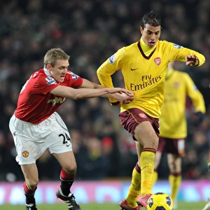 Marouane Chamakh (Arsenal) Darren Fletcher (Man Utd). Manchester United 1: 0 Arsenal